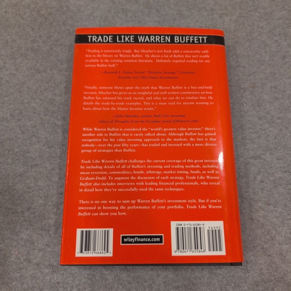 Trade Like Warren Buffett James Altucher Wiley Trading Hardcover 2005 Investing - Picture 2 of 4
